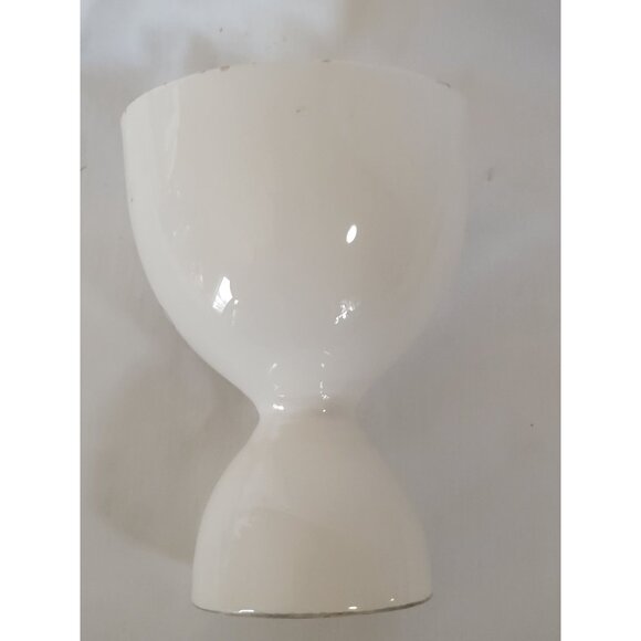 Vintage Ceramic Double Ended Egg Cup With Rooster & Floral Design 4x2.5" MCM - Picture 5 of 7